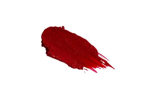 Lipstick swatch sample on white background Stock Photos