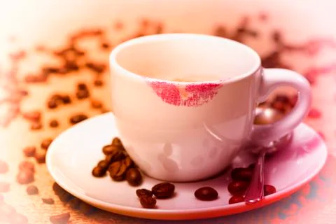 Lipstick traces Stock Photos