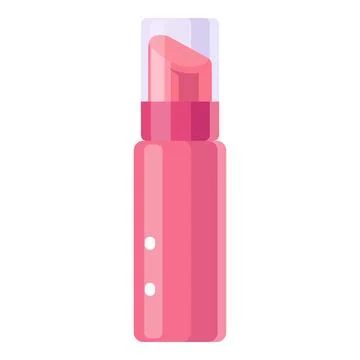 Lipstick tube vector icon for makeup, beauty, and fashion products, cosmetics Illustrazione stock