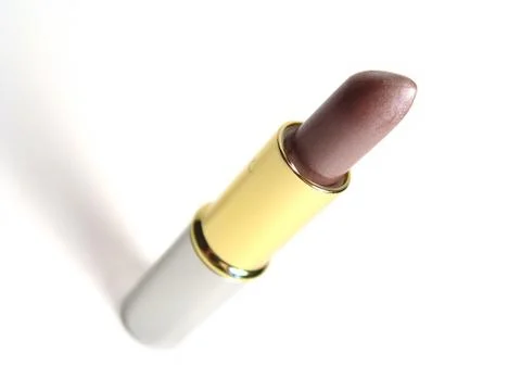 Lipstick on white Stock Photos