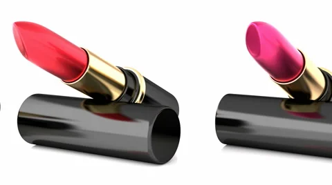 Lipsticks presentation Stockbeeldmateriaal 54990616