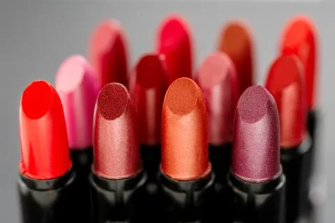 Lipsticks set it the rows Foto stock