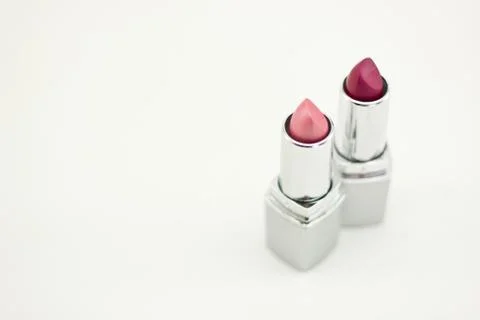 Lipsticks With White Background Stock Photos