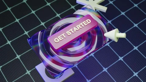 Liqud glass button animation Stock Footage 312281477