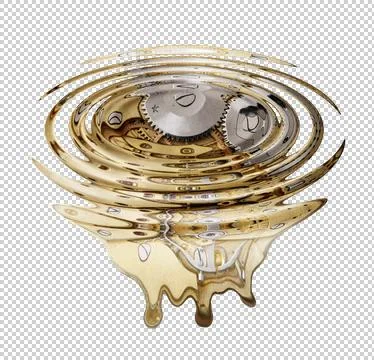 Liquefied clockwork Fotos de archivo