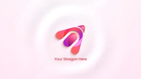 Liquid 3D Logo Reveal After Effects stock