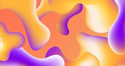 Liquid abstract background design Fluid gradient shapes composition digital.. Stock Illustration