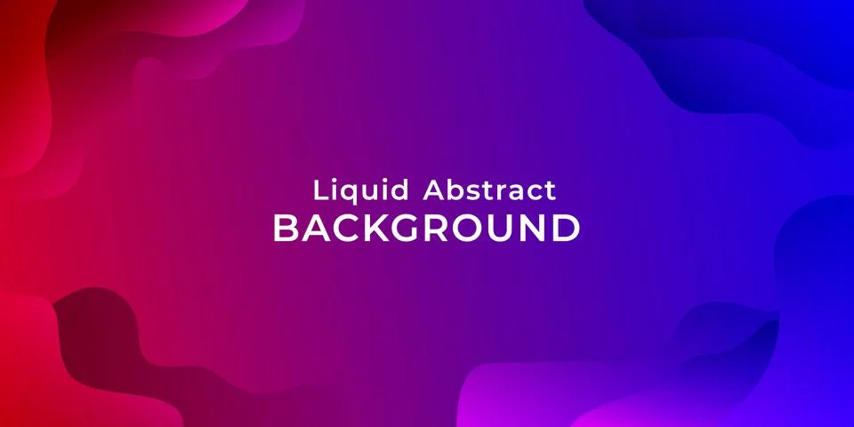 Liquid Abstract Background Red to Blue Gradient Color	 Illustrazione stock