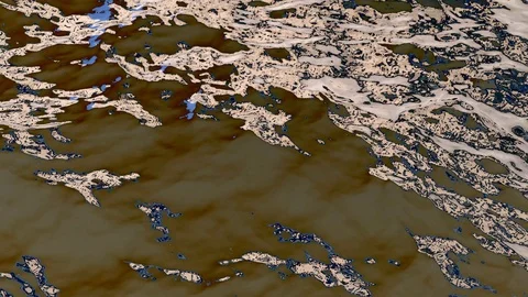 Liquid abstract background. Water surface with different colors. Stock Footage 121006084