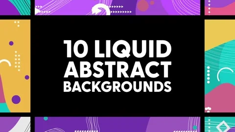 Liquid Abstract Backgrounds After Effects stock
