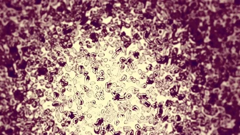 Liquid Abstract Bacterial Animation seems loop 4K Stock Footage 231845819
