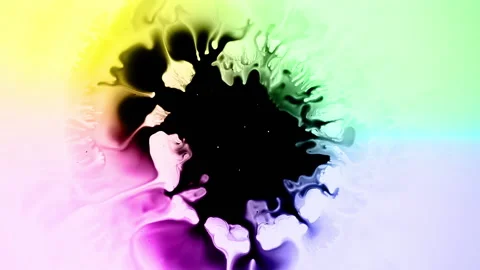 Liquid abstract color explosion PART 5 ALL COLORS (10) Stock Footage 170662504