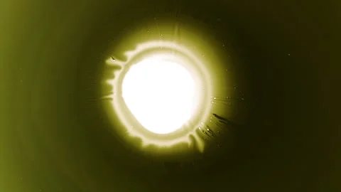 Liquid abstract color explosion YELLOW LOOP (4) Stock Footage 170938027