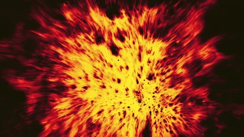 Liquid abstract color explosion YELLOW LOOP (1) Stock Footage 171281954