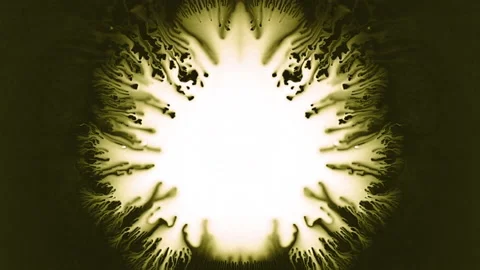 Liquid abstract color explosion YELLOW LOOP (10) Stock Footage 171282170