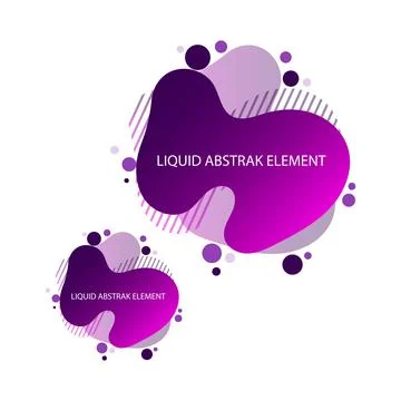 Liquid abstract element graphic Stock Illustration