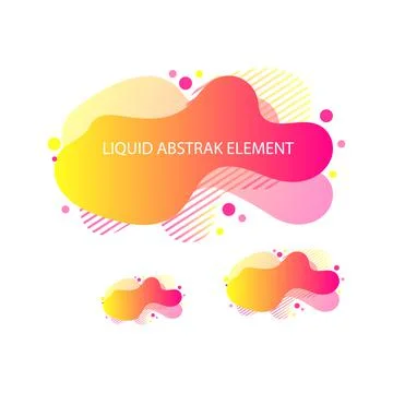 Liquid abstract element graphic Stock Illustration