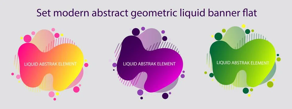 Liquid abstract element graphic Stock Illustration