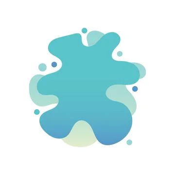 Liquid abstract element graphic Stock Illustration