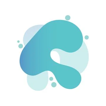 Liquid abstract element graphic Stock Illustration