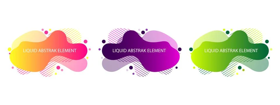 Liquid abstract element graphic Stock Illustration