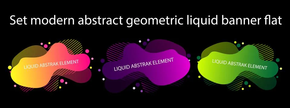 Liquid abstract element graphic Stock Illustration