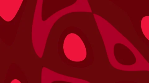 Liquid abstract flowing red shapes Stock Footage 307561502