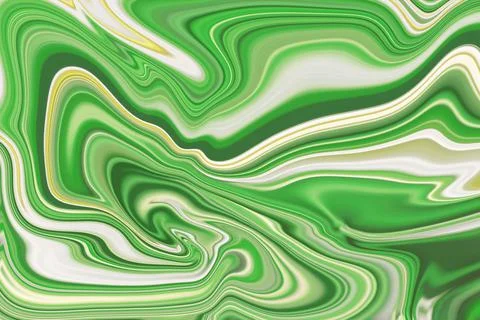Liquid abstract marble background in delicate green color Stock Illustration