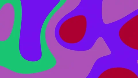 Liquid Abstract Purple Red Green Wave Animation Stock Footage 308628575
