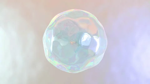 Liquid abstract shape 4K animation. Amorphous holographic shell object Stock Footage 168738058