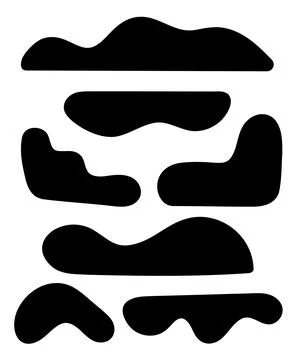 Liquid abstract shapes background. Fluid shape design element. Stock Illustration