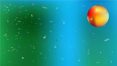 Liquid abstract space background picture modern. Illustrazione stock