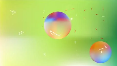 Liquid abstract space background picture blur. Illustrazione stock
