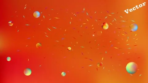 Liquid abstract space background picture color. Illustrazione stock