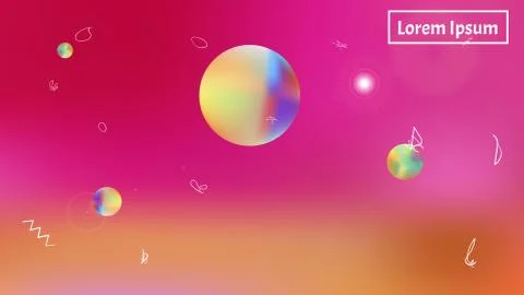 Liquid abstract space background picture graphic. Illustrazione stock