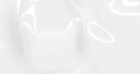 Liquid abstract white background. Smooth glossy texture 3D rendering loop 4k. Video stock 123014172