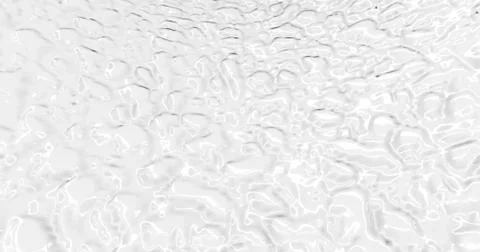Liquid abstract white background. Smooth glossy texture 3D rendering l Stock Illustration