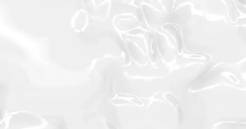 Liquid abstract white background. Smooth glossy texture 3D rendering Stock Illustration