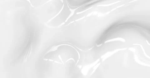 Liquid abstract white background. Smooth glossy texture 3D rendering Stock Illustration