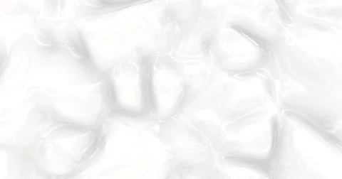 Liquid abstract white background. Smooth glossy texture 3D rendering . 3D ill Illustrazione stock