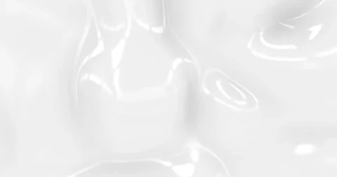 Liquid abstract white background. Smooth glossy texture 3D rendering 3D illus Stock Illustration
