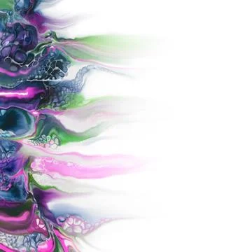 Liquid acrylic abstract pattern. Marbling effect Stock Illustration