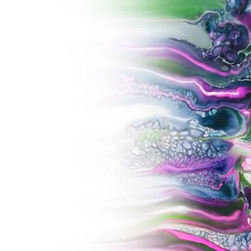 Liquid acrylic abstract pattern. Marbling effect Stock Illustration