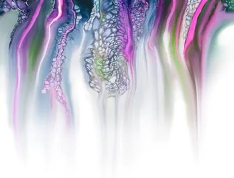 Liquid acrylic abstract pattern. Marbling effect Stock Illustration