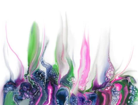 Liquid acrylic abstract pattern. Marbling effect Stock Illustration