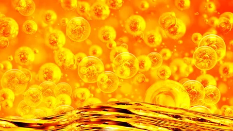 Liquid with air bubbles Stock Footage 87023757