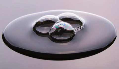 Liquid with air bubbles Stock Photos