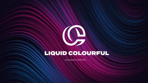Liquid and Colourful Elements Opener 스톡 After Effects