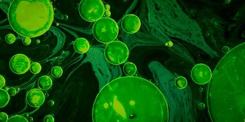 Liquid and Water Patterns in a Grunge Art Illustration Stock Illustration
