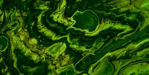 Liquid and Water Patterns in a Grunge Art Illustration Stock Illustration
